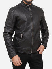 Roman Sheepskin Leather Biker Jacket