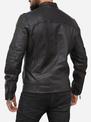 Roman Sheepskin Leather Biker Jacket