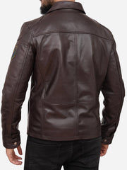 Grayson Casual Brown Leather Jacket