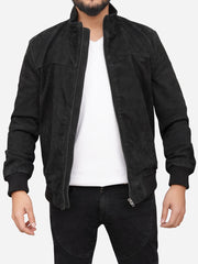 Jaxon Casual Black Bomber Jacket