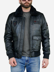 Pedro Black US Navy G1 Flight Jacket