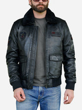 Pedro Black US Navy G1 Flight Jacket