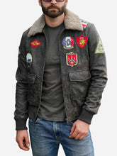 Carlos Vintage Leather Flight Jacket