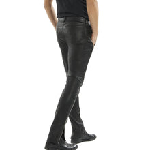 Men Leather Biker Pant