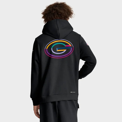 Green Bay Packers Black 2025 Dri-FIT Hoodie