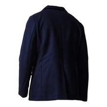 Men’s Navy Blue Double-Breasted Wool Peacoat – Premium Winter Coat