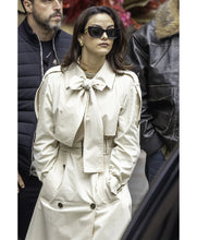 Camila Mendes Cream Trench Coat