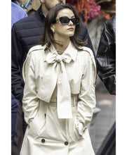 Camila Mendes Cream Trench Coat