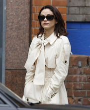 Camila Mendes Cream Trench Coat