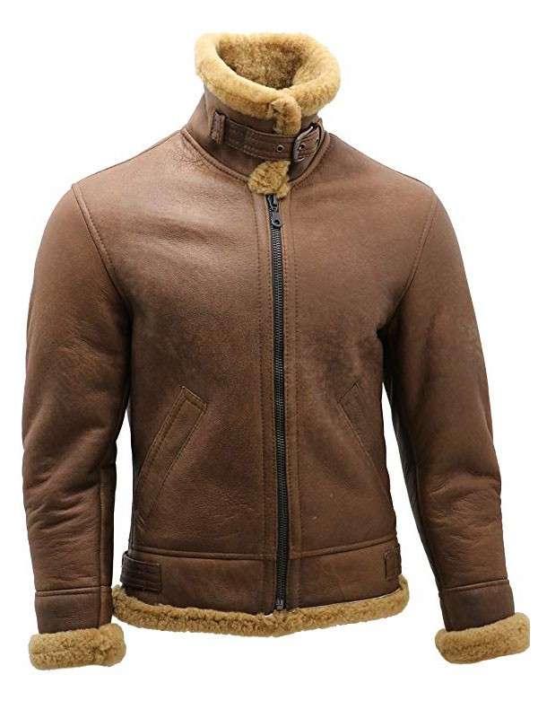 WWII Flight Aviator Bomber Shearling Jacket