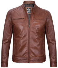 Men’s Real Leather Motorcycle Jacket | Cafe Racer Style