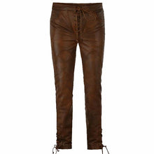Men's Lace Up Cowboy Leather Pant
