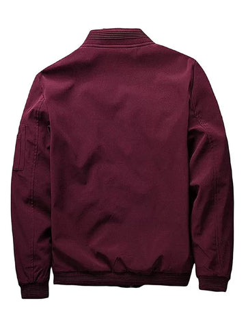 MENS SLIM FIT BOMBER JACKET