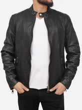 Roman Sheepskin Leather Biker Jacket