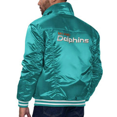 Miami Dolphins Silver Tab Aqua Trucker Jacket