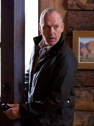 Michael Keaton Knox Goes Away 2024 Black Jacket