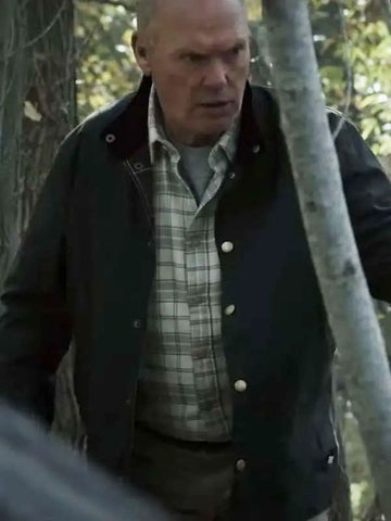 Michael Keaton Knox Goes Away 2024 Black Jacket