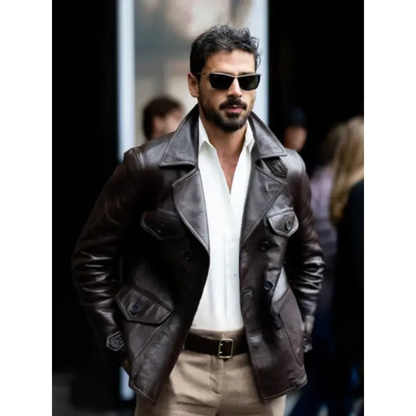 Michele Morrone Ermanno Scervino Milan Week Jacket