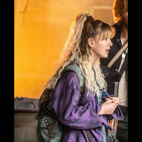 The Electric State 2025 Michelle Purple Jacket