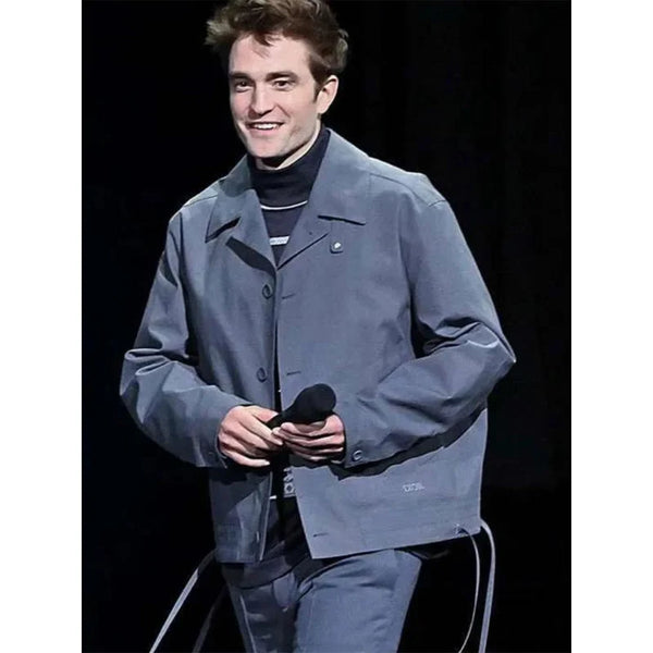 Robert Pattinson Mickey 17 2025 Grey Jacket