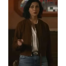 Sheriff Country Morena Baccarin Brown Suede Leather Jacket