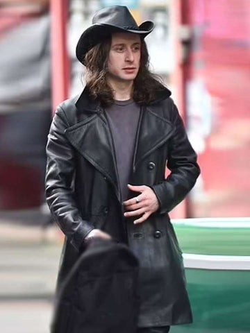 Rory Culkin 5lbs of Pressure Leather Coat
