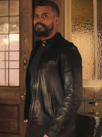 Mike McGuire Whitstable Pearl S03 Black Leather Jacket