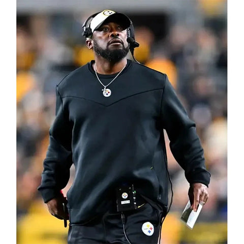 Mike Tomlin Steelers Black Sweatshirt