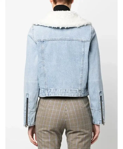 Millie Gibson Doctor Who Denim Sherpa Jacket