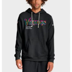 Minnesota Vikings Black 2025 Dri-FIT Hoodie