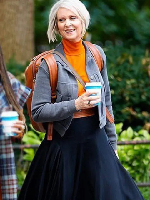 And Just Like That Cynthia Nixon Blue Jacket