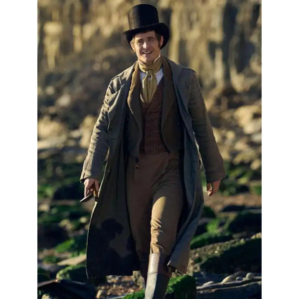 Max Irons Miss Austen Grey Trench Coat