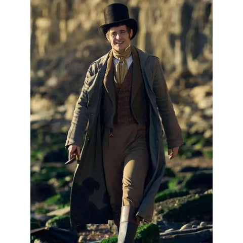 Max Irons Miss Austen Grey Trench Coat