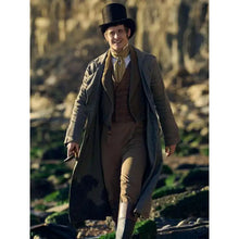 Max Irons Miss Austen Grey Trench Coat