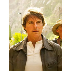 Tom Cruise Mission Impossible The Final Reckoning Brown Leather Jacket
