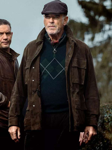 Conrad Harrigan MobLand Brown Suede Leather Jacket