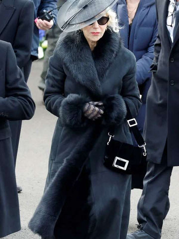Maeve Harrigan MobLand  Black Leather Coat