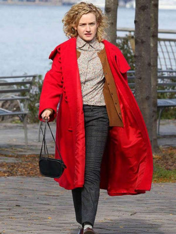 Modern Love Julia Garner Red Hood Coat