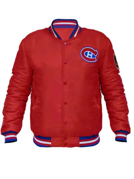 Montreal Canadiens Red Varsity Jacket