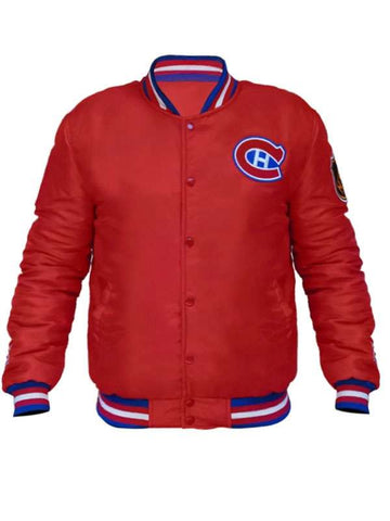 Montreal Canadiens Red Varsity Jacket