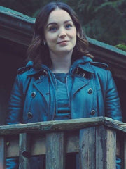 Scylla Ramshorn Motherland Fort Salem S03 Black Leather Coat