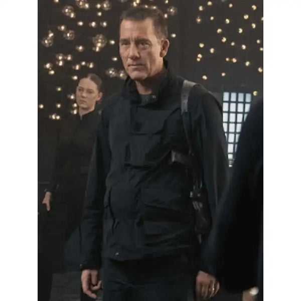 Cleaner 2025 Clive Owen Black Jacket