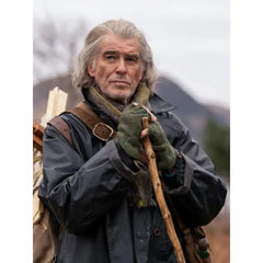 Pierce Brosnan Four Letters of Love Leather Coat