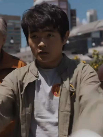Ben Wang Karate Kid Legends Grey Jacket