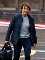 Mission Impossible 8 Tom Cruise Blue Puffer Jacket