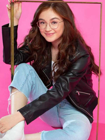 Anna Cathcart XO Kitty Black Leather Jacket