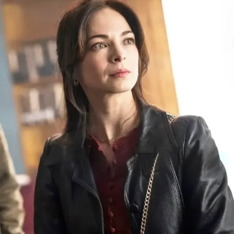 Murder in a Small Town Kristin Kreuk Black Leather Jacket
