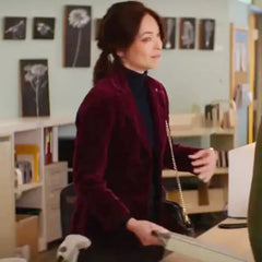 Murder in a Small Town Kristin Kreuk Velvet Blazer