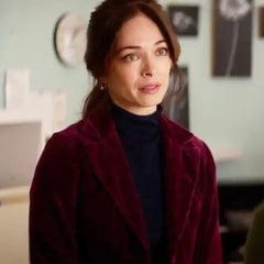 Murder in a Small Town Kristin Kreuk Velvet Blazer