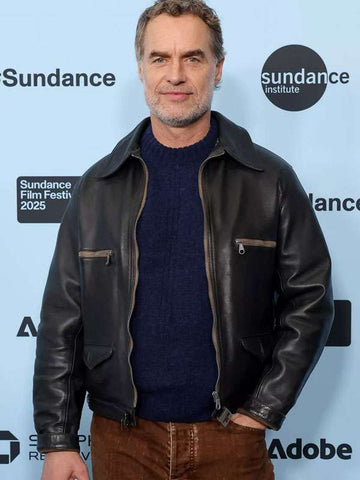 Murray Bartlett Opus Premiere Night Leather Jacket